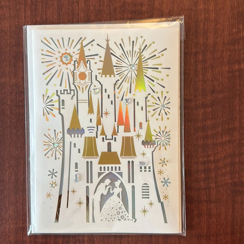 Papyrus Disney’s Cinderella’s Castle & Cinderella’s Carriage Wedding Cards